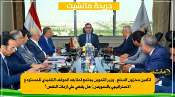 لتأمين مخزون السلع.. وزير التموين يجتمع لمتابعة الموقف التنفيذي للمستودع الاستراتيجي بالسويس هل يقضي على أزمات النقص؟ 1